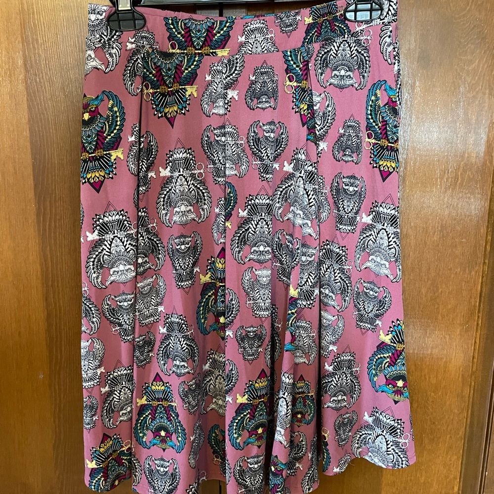 Lularoe Madison Skirt Owls Medium